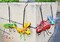 4 Pack Metal Garden Sculptures Statues Yard Art Decoration, Garden Decor Perfect Hanging The Tree, Porch,Backyard or Patio Wall Decor